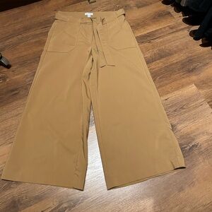 Calvin Klein camel brown wide leg pants size 8
